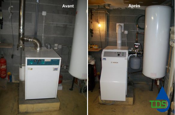 TDS Pose d'une chaudière Bosch